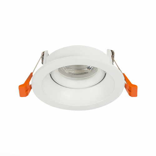 ST208.508.01 Св-к встр. Белый GU10 1*50W  D94xH40 220V Без ламп Встраиваемые светильники фото 5