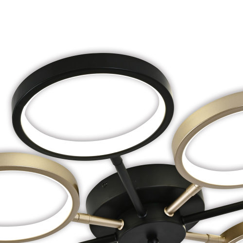 Потолочный светильник Escada 10262/8 LED*50W Black/Gold фото 7 Потолочный светильник Escada 10262/8 LED*50W Black/Gold фото 7