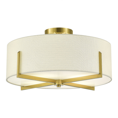 SLE3010-302-04 Светильник потолочный Латунь/Белый E27 4*60W LINTON фото 4 SLE3010-302-04 Светильник потолочный Латунь/Белый E27 4*60W LINTON фото 4