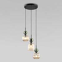 Подвесной светильник со стеклянными плафонами 11148 Sophia Green Cognac