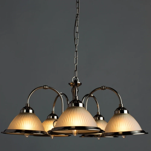Подвесная люстра Arte Lamp AMERICAN DINER A9366LM-5SS фото 2 Подвесная люстра Arte Lamp AMERICAN DINER A9366LM-5SS фото 2