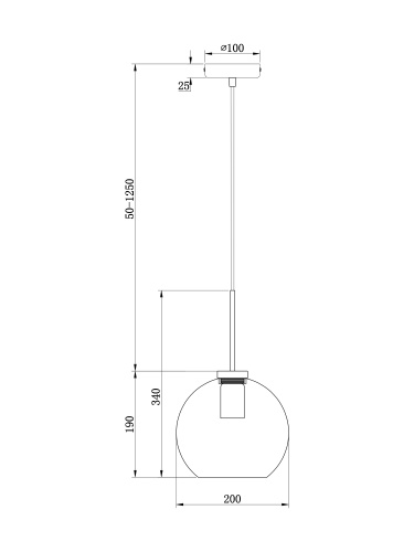 Подвесной светильник Freya FR8002PL-01BS фото 4