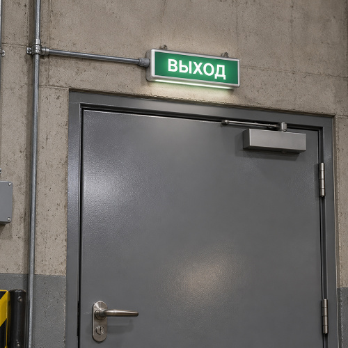 Самоклеящаяся этикетка INFO EL001 ВЫХОД 330х120мм фото 3 Самоклеящаяся этикетка INFO EL001 ВЫХОД 330х120мм фото 3