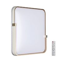 7680/EL PALE SN 190 Светильник пластик/золотой LED 70Вт 3000-6000К 490х485 IP43 пульт ДУ OLIDI WHITE