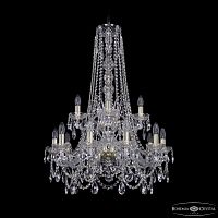 Люстра хрустальная 1411/10+5/240/h-94 2d G Bohemia Ivele Crystal (Богемия Ивеле Кристалл)