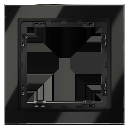 Рамка стеклянная Voltum S70 на 1 пост, (черный,стекло) VLS110108 Рамка стеклянная Voltum S70 на 1 пост, (черный,стекло) VLS110108