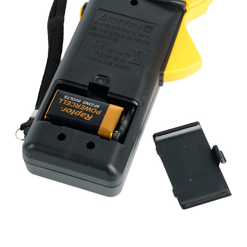 MTM M266 Клещи токоизмерительные, 1999 отсчетов,  батарея крона, ручная регулировка, черный/желтый фото 3