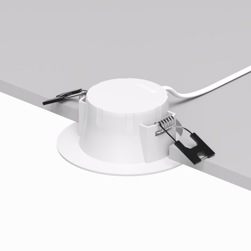 DK3046-WH Встраиваемый светильник, IP 20, 5Вт, LED, белый, пластик фото 4 DK3046-WH Встраиваемый светильник, IP 20, 5Вт, LED, белый, пластик фото 4