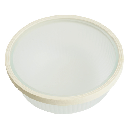 Светильник накладной IP54, 220V 60Вт Е27, дерево, орех, круг, с решеткой, НБО 03-60-022 фото 6