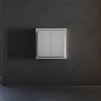 Клавиши для выключателя/переключателя двухклавишного, S70 (серый) Voltum VLS000316