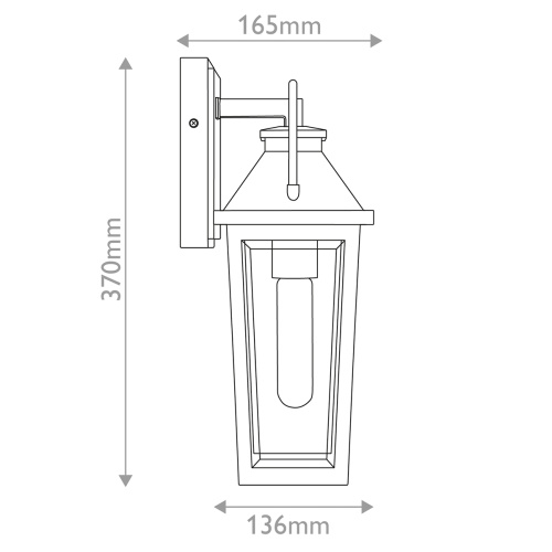 Настенный фонарь Quoizel, Арт. QZ-BUCKLEY-S-MBK фото 5