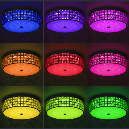 Citilux Портал CL32415G1 LED RGB Люстра хрустальная с пультом Хром фото 9