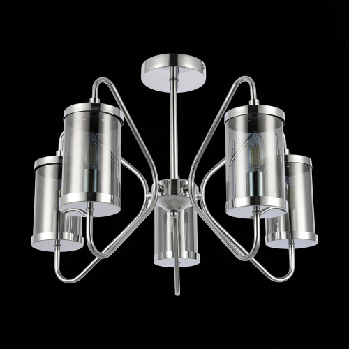 SLE102302-05 Светильник потолочный Хром/Дымчатый E14 5*40W VALIERI фото 7