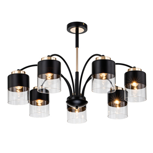 Светильник на штанге Escada 2121/7P E27*40W Black/Gold Светильник на штанге Escada 2121/7P E27*40W Black/Gold