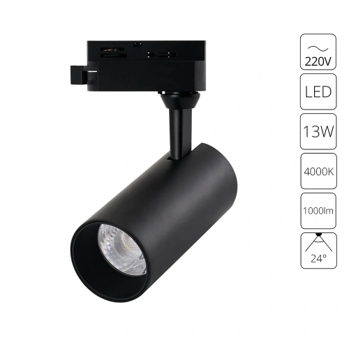 Трековый светильник Arte Lamp REGULUS A4568PL-1BK Трековый светильник Arte Lamp REGULUS A4568PL-1BK