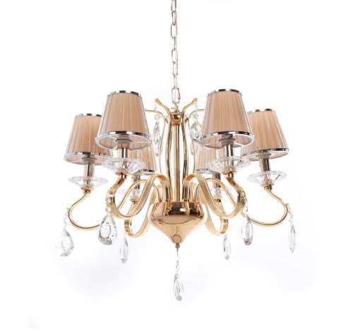 Хрустальная подвесная люстра Lumina Deco Finezzia LDP 9267-6 GD фото 3 Хрустальная подвесная люстра Lumina Deco Finezzia LDP 9267-6 GD фото 3