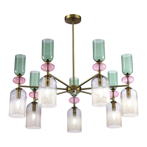 SL2000.202.07 Люстра потолочная ST-Luce Золотистый/Дымчатый E14 7*40W GEA фото 3 SL2000.202.07 Люстра потолочная ST-Luce Золотистый/Дымчатый E14 7*40W GEA фото 3