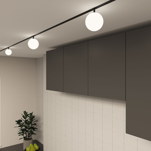 DK8051-BK Рассеивающий светильник SMART MOON 5W DIM 3000K-6000K, ?130мм, черный, акрил фото 5