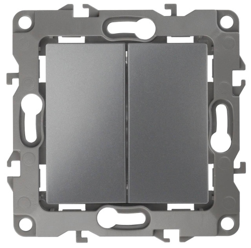 Переключатель двухклавишный ЭРА 12 10AX 250V 12-1106-12 Б0019295 Переключатель двухклавишный ЭРА 12 10AX 250V 12-1106-12 Б0019295