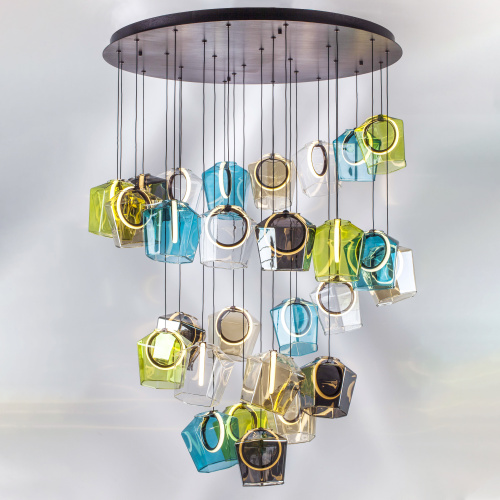 796289 Люстра CARAMELLO LED 28х6W 2700LM КОФЕЙНЫЙ/МУЛЬТИКОЛОР 3000K фото 2 796289 Люстра CARAMELLO LED 28х6W 2700LM КОФЕЙНЫЙ/МУЛЬТИКОЛОР 3000K фото 2
