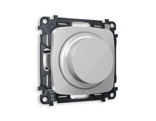 Комплект механизма светорегулятора универсального AMBRELLA VOLT OMEGA Серебро глянец 25-600W/LED 5-300W QUANT (OP4055, VM136) MO405510