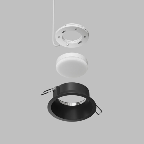 DK2155-BK Встраиваемый светильник INER, до 15 Вт LED, GX53, IP20, алюминий, чёрный фото 6