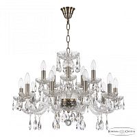 Люстра хрустальная 117/10+5/240 Pa Bohemia Ivele Crystal (Богемия Ивеле Кристалл)