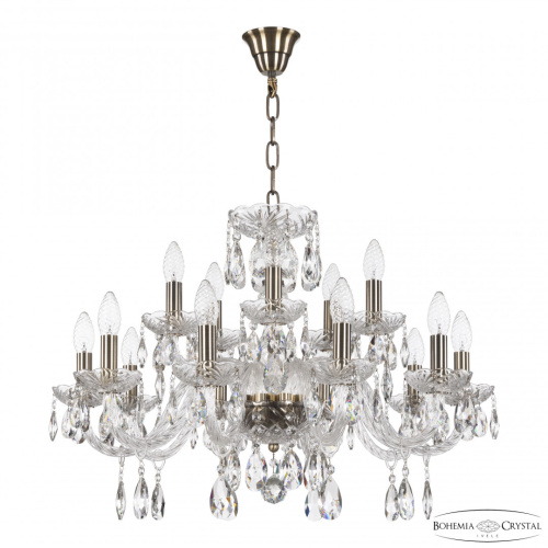 Люстра хрустальная 117/10+5/240 Pa Bohemia Ivele Crystal (Богемия Ивеле Кристалл)