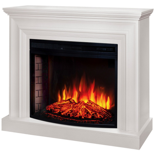 Каминокомплект WESTON/ФАБИО Белый матовый с очагом Электроочаг FIRESPACE/ФАЕРСПЕЙС 33 фото 2