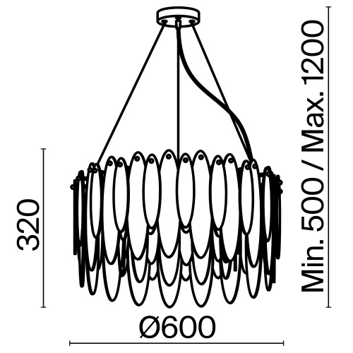 Подвесной светильник Freya FR5217PL-08FG фото 9 Подвесной светильник Freya FR5217PL-08FG фото 9