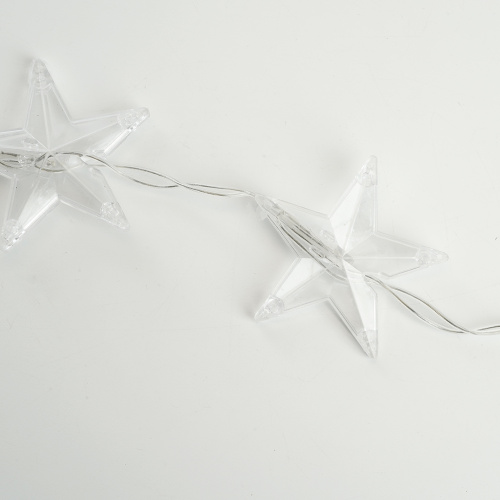 Светодиодная гирлянда Feron CL25 занавес Звездочки  2*1м  + 3м 5000K с контроллером, c питанием от сети 230V, прозрачный шнур фото 7