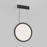 Подвесной светильник вертикальный VEIL, 25 Вт, ?450?1950 мм, LED 2700-6000K, IP20, пульт Д/У (в комплекте), черный, алюминий, акрил