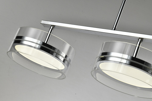 Люстра на штанге хром LED 48Вт 114см Zortes DONUT ZRS.1802.04 фото 4