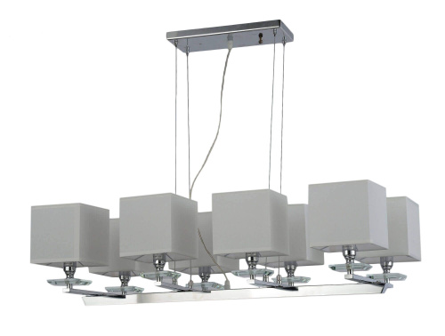 Хрустальная подвесная люстра Lumina Deco Fianelo LDP 1248-8 WT Хрустальная подвесная люстра Lumina Deco Fianelo LDP 1248-8 WT