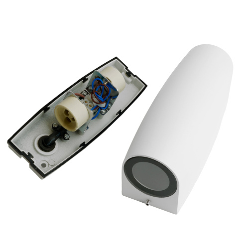 Светильник садово-парковый Feron DH025,на стену, 2*GU10 MR11 230V, белый фото 2