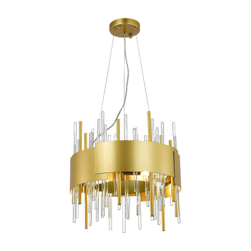 SL1633.203.08 Люстра подвесная ST-Luce Матовое золото/Матовое золото,Прозрачный E14 8*40W OLVERA фото 3