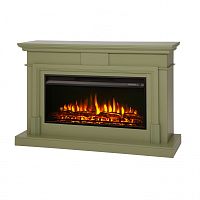 Электрокамин RealFlame Marco 36 GN шалфей с очагом Flash 36