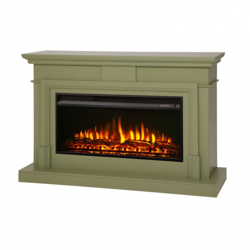 Электрокамин RealFlame Marco 36 GN шалфей с очагом Flash 36