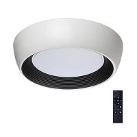 7715/54L AVRA LED SN 590 Светильник металл/акрил/белый/черный LED 54Вт 3000-6500К D500 IP20 пульт ДУ CRONUS