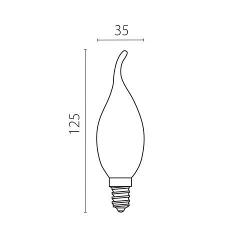 933602 Лампа энергосберегающая LED FILAMENT 220V CA35 E14 6W=65W 400-430LM 360G CL 3000K 30000H фото 2 933602 Лампа энергосберегающая LED FILAMENT 220V CA35 E14 6W=65W 400-430LM 360G CL 3000K 30000H фото 2