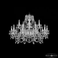 Люстра хрустальная 1411/10+5/300 Ni Bohemia Ivele Crystal (Богемия Ивеле Кристалл)
