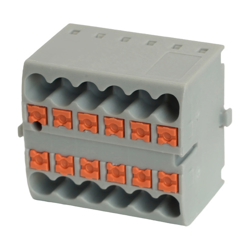 Зажим блочный (групп) для распред.тока нагрузки push-in на 12 точек, сеч 2,5 мм2, 450V, 24А, серый LD580 фото 3