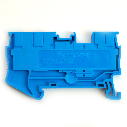 Зажим пружинный, 3-проводной проходной ЗНИ - 2,5 , JXB PT 2.5  TW, синий LD573-2-25 фото 2