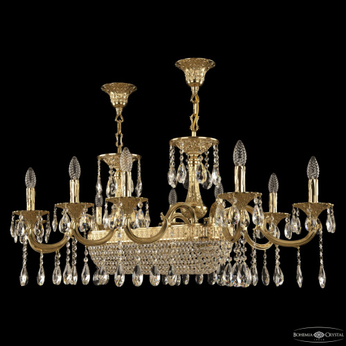 Люстра бронзовая 72153/10/250/600 G Bohemia Ivele Crystal (Богемия Ивеле Кристалл)