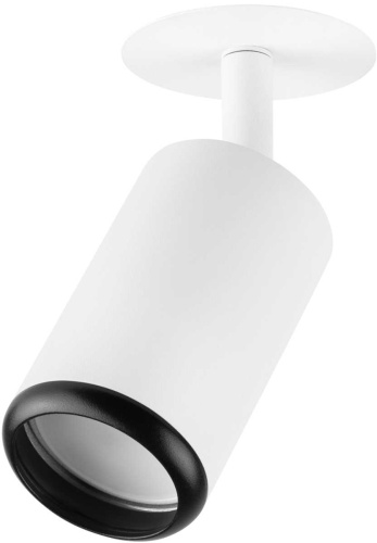 Светильник встраиваемый алюминиевый ЭРА KL106 WH/BK под лампу MR16 GU10 белый/черный матовый Б0061628 фото 8