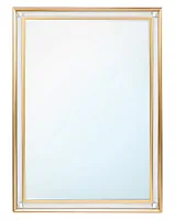 Золотое настенное зеркало "Такер"