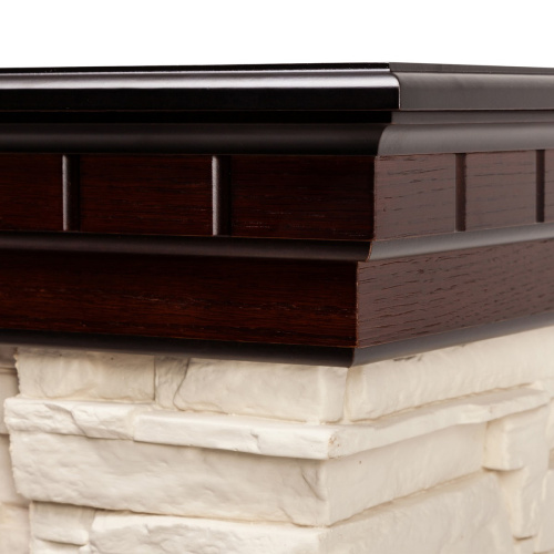 Каминокомплект ELFORD/РАЛЬФ Античный дуб с очагом Электроочаг FIREFIELD 25 фото 2