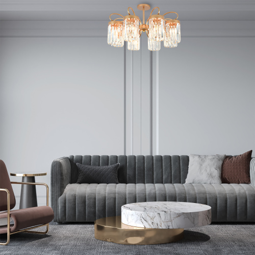 Потолочный светильник Escada 2116/8P E14*40W Champagne gold фото 2 Потолочный светильник Escada 2116/8P E14*40W Champagne gold фото 2