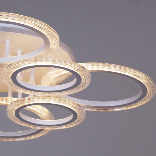 Потолочная светодиодная люстра Reluce 09812-3.3-4+4A WH (RGB) фото 5 Потолочная светодиодная люстра Reluce 09812-3.3-4+4A WH (RGB) фото 5