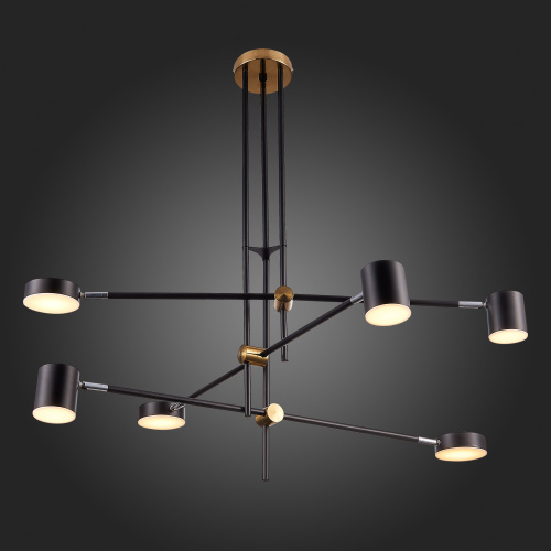 SL1604.432.06 Светильник потолочный ST-Luce Черный, Латунь/Черный LED 6*5W 3000K RODRIGO фото 3